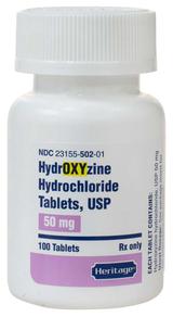 Hydroxyzine HCl (Atarax, Vistaril)